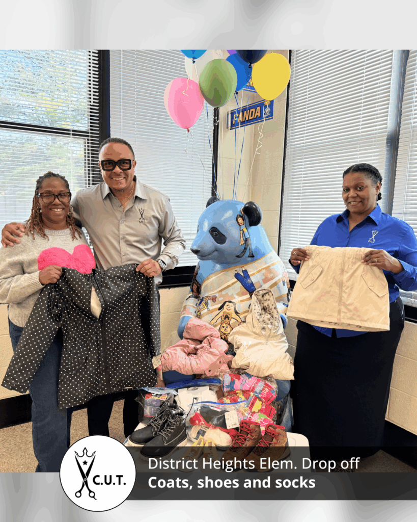 Drop off coats, shoes and socks at District Heights Elementary