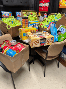 Food and personal care items dropped off at Montpelier Elementary